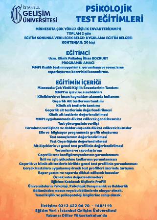 mmpi eğitimi